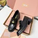 Miu Miu Women's Glossy Leather Chunky Heel Loafers #A66085