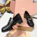 Miu Miu Women's Glossy Leather Chunky Heel Loafers #A66085