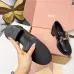 Miu Miu Women's Glossy Leather Chunky Heel Loafers #A66085