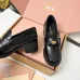 Miu Miu Women's Glossy Leather Chunky Heel Loafers #A66085