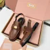 Miu Miu Women's Glossy Leather Chunky Heel Loafers #A66086