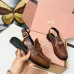Miu Miu Women's Glossy Leather Chunky Heel Loafers #A66086