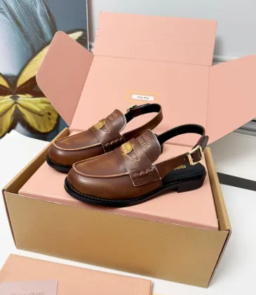 Miu Miu Women's Glossy Leather Chunky Heel Loafers #A66086