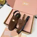 Miu Miu Women's Glossy Leather Slingback Loafer Sandals #A66087