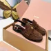 Miu Miu Women's Glossy Leather Slingback Loafer Sandals #A66087