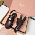Miu Miu Women's Glossy Leather Slingback Loafer Sandals #A66088