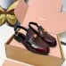 Miu Miu Women's Glossy Leather Slingback Loafer Sandals #A66088