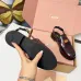 Miu Miu Women's Glossy Leather Slingback Loafer Sandals #A66088