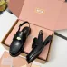 Miu Miu Women's Glossy Leather Slingback Loafer Sandals #A66089