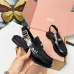 Miu Miu Women's Glossy Leather Slingback Loafer Sandals #A66089
