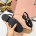 Miu Miu Women's Glossy Leather Slingback Loafer Sandals #A66089
