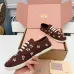 Miu Miu Women's Rhinestone Embroidered Canvas Sneakers #A66081