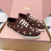 Miu Miu Women's Rhinestone Embroidered Canvas Sneakers #A66081