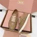 Miu Miu Women's Rhinestone Embroidered Canvas Sneakers #A66082
