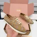 Miu Miu Women's Rhinestone Embroidered Canvas Sneakers #A66082