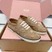 Miu Miu Women's Rhinestone Embroidered Canvas Sneakers #A66082