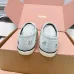 Miu Miu Women's Rhinestone Embroidered Canvas Sneakers #A66083