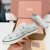Miu Miu Women's Rhinestone Embroidered Canvas Sneakers #A66083