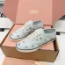 Miu Miu Women's Rhinestone Embroidered Canvas Sneakers #A66083