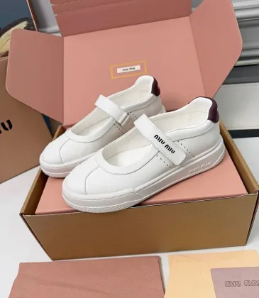 Miu Miu Women's Soft Leather Mary Jane Sneakers #A66067