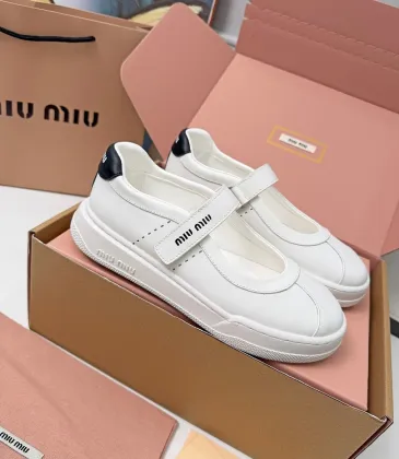 Miu Miu Women's Soft Leather Mary Jane Sneakers #A66068