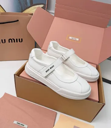 Miu Miu Women's Soft Leather Mary Jane Sneakers #A66069