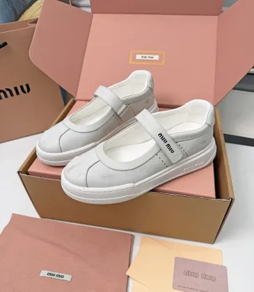 Miu Miu Women's Soft Leather Mary Jane Sneakers #A66070
