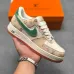 Air Force 1 Low Printed Leather Casual Low Top Fashion Sneakers #B68564