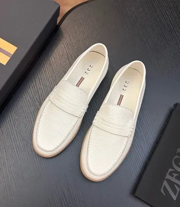 Zegna Men’s Leather Loafers, Water‑Dyed Lining, Lightweight TPR Outsole #B67572 Zegna Men’s Leather Loafers, Water‑Dyed Lining, Lightweight TPR Outsole #B67572