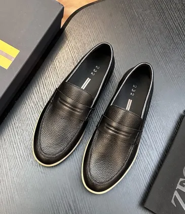Zegna Men’s Leather Loafers, Water‑Dyed Lining, Lightweight TPR Outsole #B67574 Zegna Men’s Leather Loafers, Water‑Dyed Lining, Lightweight TPR Outsole #B67574