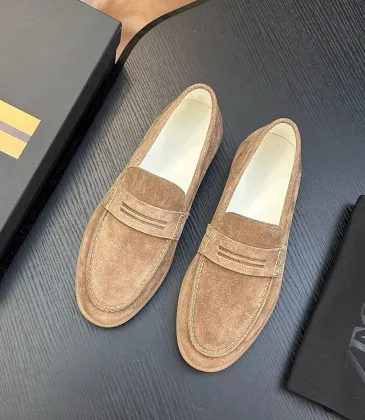 Zegna Men’s Suede Calfskin Loafers, Water‑Dyed Lining, Light TPR Outsole #B67579 Zegna Men’s Suede Calfskin Loafers, Water‑Dyed Lining, Light TPR Outsole #B67579