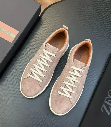 Zegna Men’s Triple Stitch Low‑Top Sneakers, Leather & Suede Upper #B67569 Zegna Men’s Triple Stitch Low‑Top Sneakers, Leather & Suede Upper #B67569