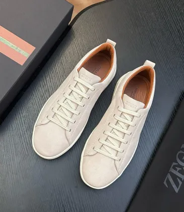 Zegna Men’s Triple Stitch Low‑Top Sneakers, Leather & Suede Upper #B67570 Zegna Men’s Triple Stitch Low‑Top Sneakers, Leather & Suede Upper #B67570