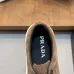 Prada Men's Nappa Leather Casual Sneakers, Western Decorative Stitching, Sheepskin Lining, Soft Rubber Outsole, Multiple Colors Available #B67502