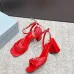 Prada Shoes for Women's Prada Sandals Heel height:7cm #A65289