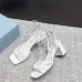 Prada Shoes for Women's Prada Sandals Heel height:7cm #A65290