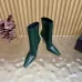 YSL Cassandre Side‑Zip Square‑Toe Ankle Boots 10.5cm Heel #B68440