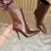 YSL Cassandre Side‑Zip Square‑Toe Ankle Boots 10.5cm Heel #B68441