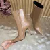 YSL Cassandre Side‑Zip Square‑Toe Ankle Boots 10.5cm Heel #B68442