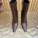 YSL Cassandre Side‑Zip Square‑Toe Ankle Boots 10.5cm Heel #B68443