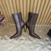 YSL Cassandre Side‑Zip Square‑Toe Ankle Boots 10.5cm Heel #B68443