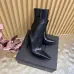 YSL Cassandre Side‑Zip Square‑Toe Ankle Boots 10.5cm Heel #B68444