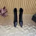 YSL Cassandre Side‑Zip Square‑Toe Ankle Boots 10.5cm Heel #B68444