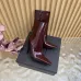 YSL Cassandre Side‑Zip Square‑Toe Ankle Boots 10.5cm Heel #B68445