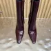 YSL Cassandre Side‑Zip Square‑Toe Ankle Boots 10.5cm Heel #B68445