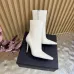YSL Cassandre Side‑Zip Square‑Toe Ankle Boots 10.5cm Heel #B68446