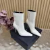 YSL Cassandre Side‑Zip Square‑Toe Ankle Boots 10.5cm Heel #B68446
