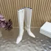 YSL Cassandre Side‑Zip Square‑Toe Knee‑High Boots 7cm Heel #B68434