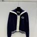  D-ior Women's  Cardigans  Zip - Up Style with Contrast Trims, Brand Emblem and Functional Pockets #A54858