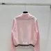  D-ior Women's  Cardigans  Zip - Up Style with Contrast Trims, Brand Emblem and Functional Pockets #A54858
